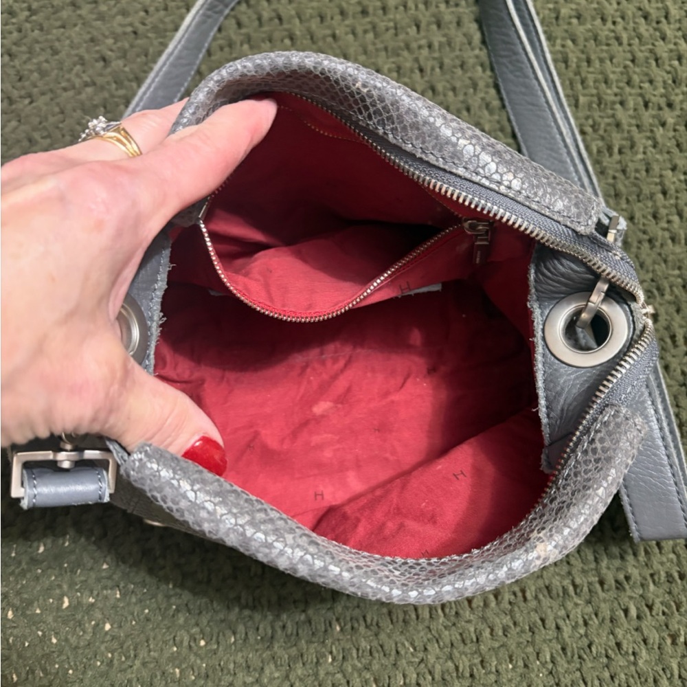 Hammitt Gray Crossbody Bag with Silver Accents - Picture 4 of 6